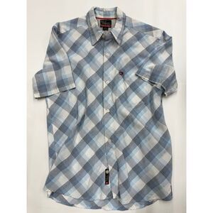 Quicksilver Plaid Men's Short Sleeve Small Button Down